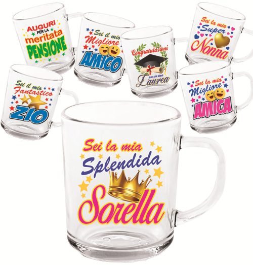 TAZZA IN VETRO RICORRENZE - 8979