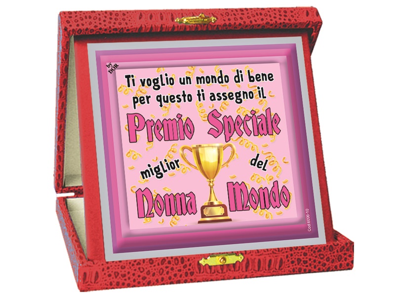 TARGA PREMIO SPECIALE MIGLIOR NONNA DEL MONDO
